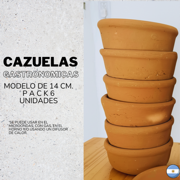 Producto - PACK 6 CAZUELAS DE 14CM
