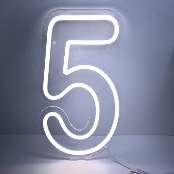 Producto - NUMERO LED ACRILICO N5
