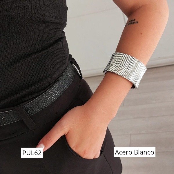 Producto - Pulsera irregular plat/dor.