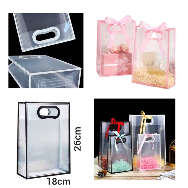 Producto - Bolsa transparente regalo/sorpresa 18x26cm paq x5 unidades