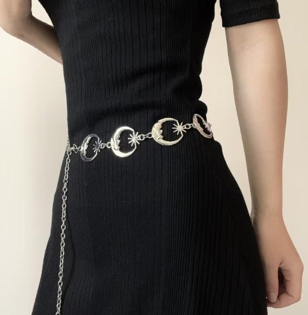 Producto - Cinto Chains Lunas Y2K - 5