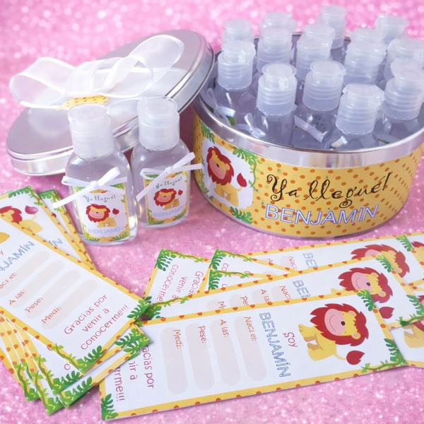 Producto - SET ALCOHOL GEL + TARJETAS