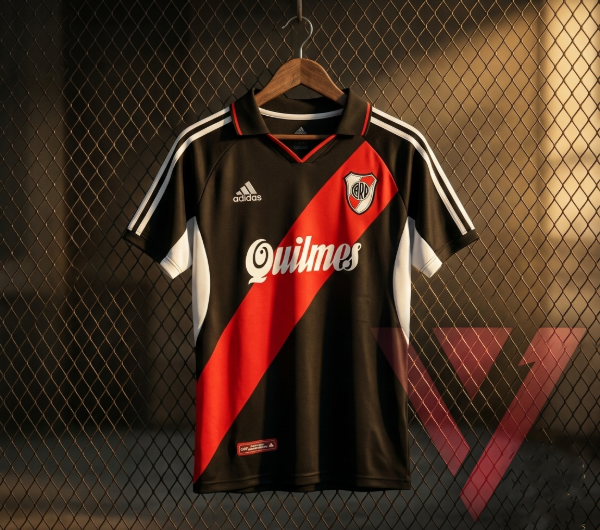 Producto - CAMISETA RIVER RETRO QUILMES NEGRA