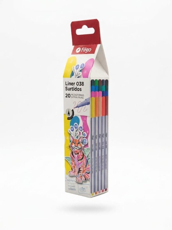 Producto - Set de 20 Microfibras Colores Surtidos - Filgo 038