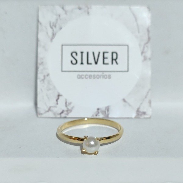 Producto - Anillo Con Perla Engarzada t19 EO