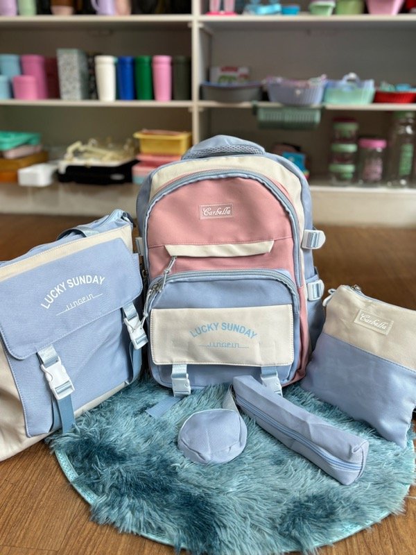 Producto - MOCHILA - 5 PIEZAS - LUCKY