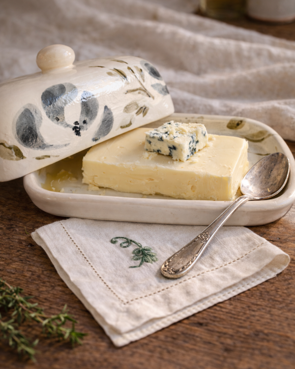 Producto - Mantequera con tapa azul