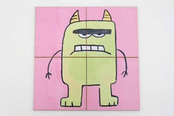 Producto - ROMPECABEZAS 4 PIEZAS MONSTRUITO VERDE