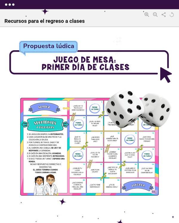 Producto - SERPIENTES Y ESCALERAS - PRIMER DÍA