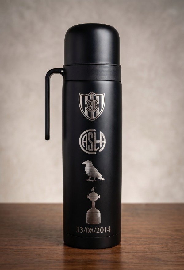 Producto - Combo Mate y Termo SAN LORENZO + bombilla - 2