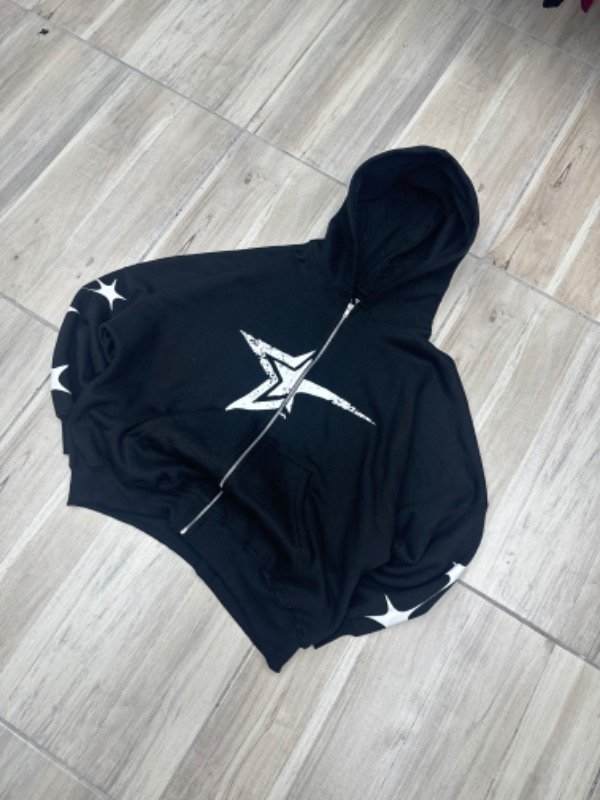 Producto - Campera BoxyFit Star Negra