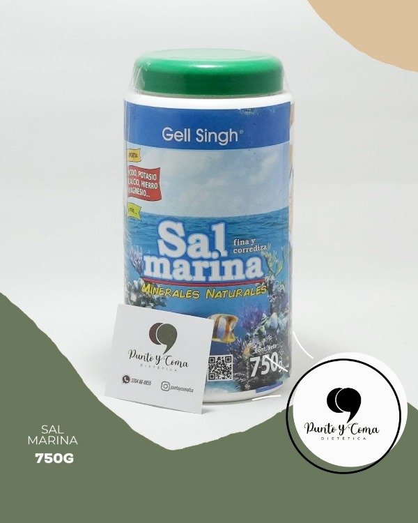 Producto - sal marina fina con salero 750g