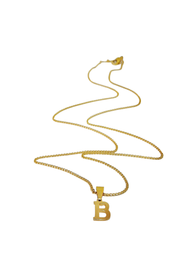 Producto - Inicial dorada pequeña letra B