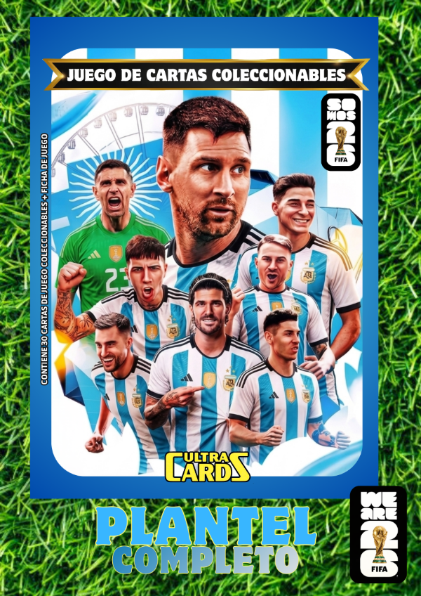 Producto - MAZO de JUEGO SELECCION ARGENTINA COMPLETO MUNDIAL 2026