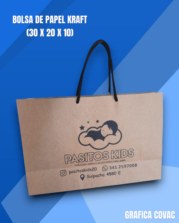 Producto - BOLSAS PAPEL KRAFT 30 X 20 X 10