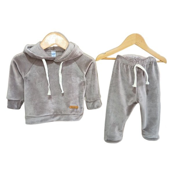 Producto - Conjunto Duo Plush Con Capucha Liso