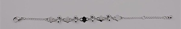 Producto - PULSERA ACERO BLANCO CON DIJE X PCS VARIOS MODELOS 1296-7