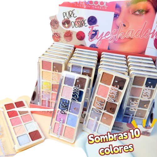 Producto - Paleta de sombras x 10 tonos Puré Dedire