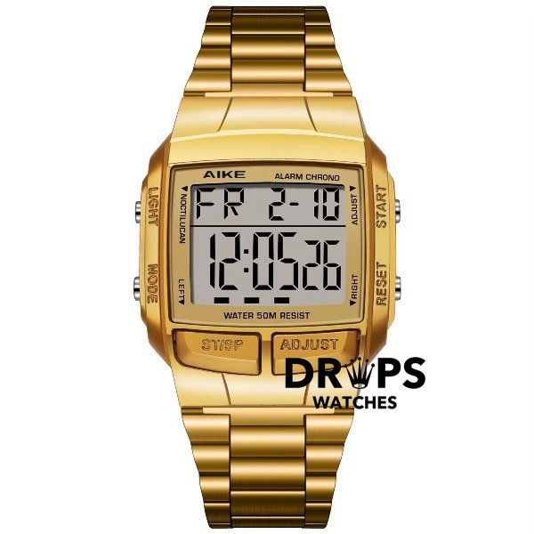 Producto - Reloj Aike Vintage Digital AK1989 Golden