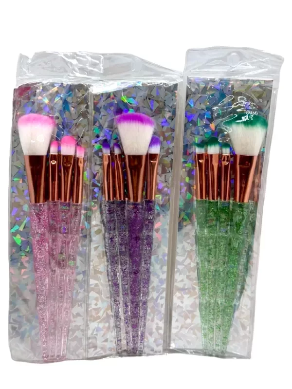 Producto - Brochas y pinceles x 4 c/glitter LM 4/26