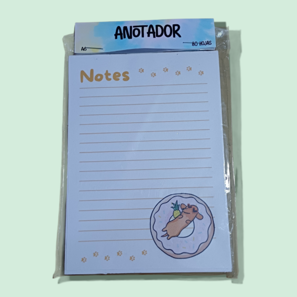 Producto - Anotador A6 Perro Salchicha