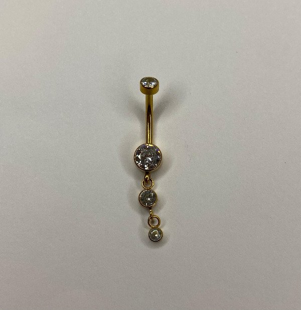 Producto - Navel colgante triple strass