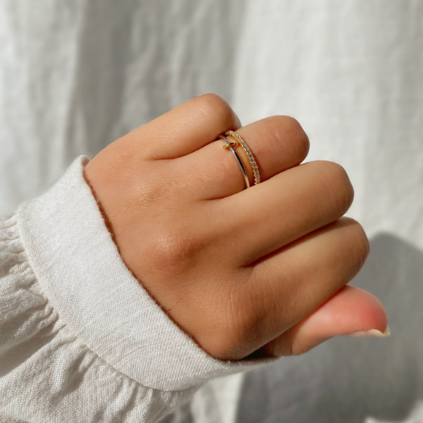 Producto - Anillo Doble con Strass