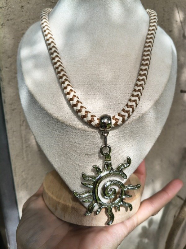 Producto - Collar dije sol espiral - 4