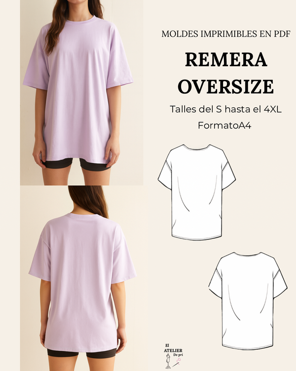 Producto - Remera oversize manga corta