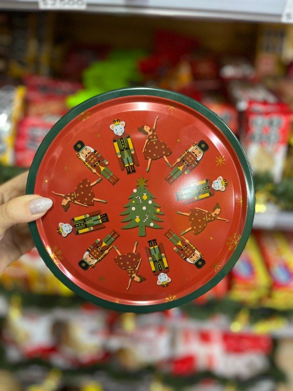 Producto - Lata Navideña Galletitas Danesas 454gr (Tapa Roja)