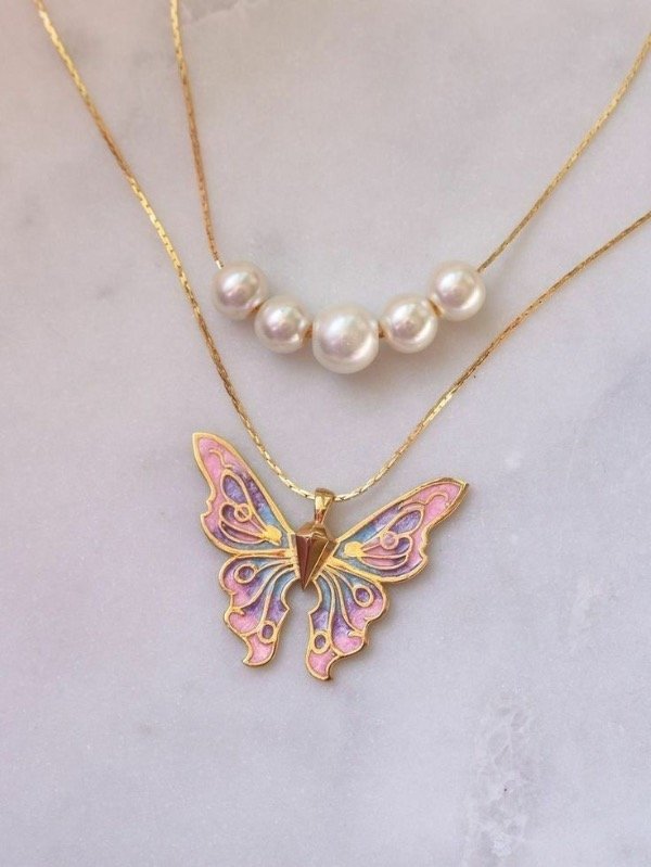 Producto - Collar Fairytopia C/Perla Barbie-Cobre Galvanizado