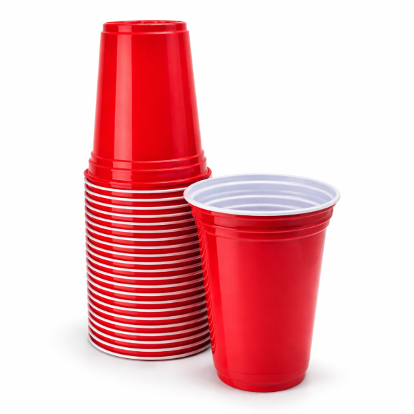 Producto - Vaso Americano Plástico Rojo 500 ml