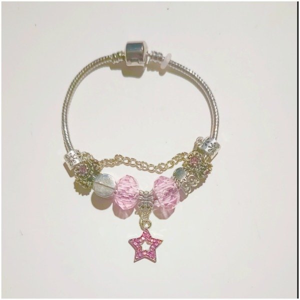 Producto - Pulsera charms rosa