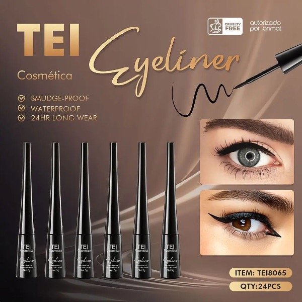Producto - Delineador Líquido a Prueba de Agua Tei x3 unidades