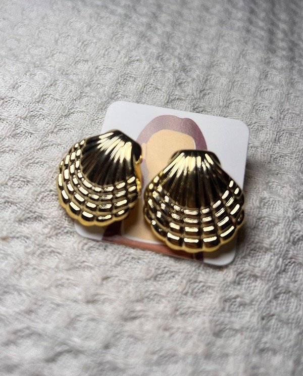 Producto - Aros Caracola Grande dorado