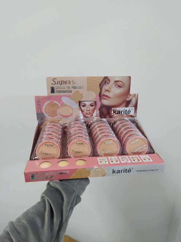 Producto - Base de maquillaje en crema karite con esponja