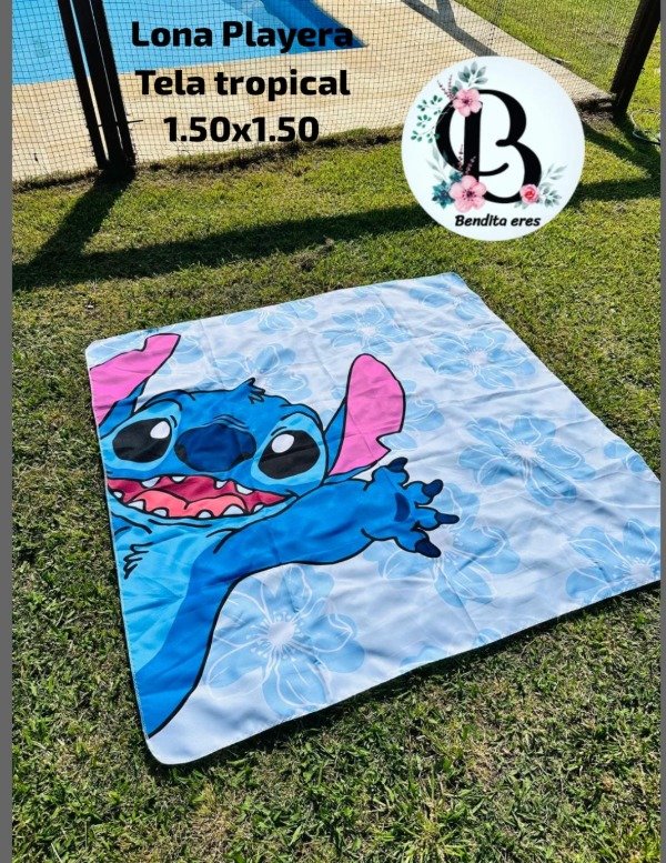 Producto - LONA PLAYERA STITCH CELESTE