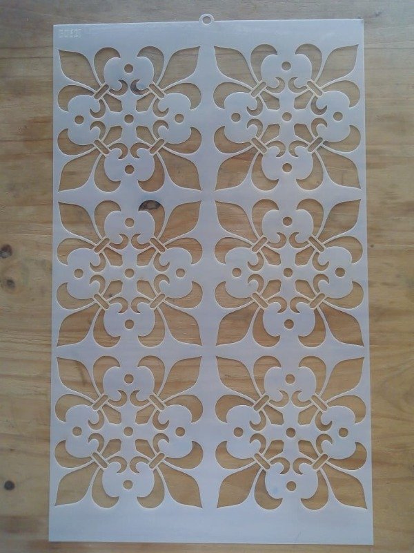 Producto - STENCIL MAYOLICA FLOR DE LIS