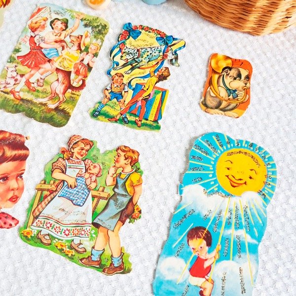 Producto - Figuritas con Brillantina de los años 60 "Set 1"