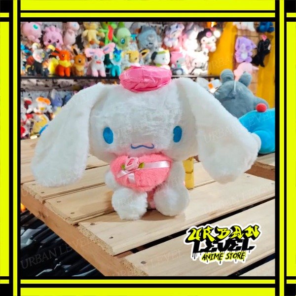 Producto - Peluche Cinnamoroll con Corazón Rosa SANRIO