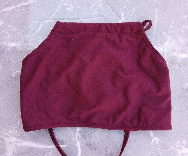 Producto - Top de atar bordó