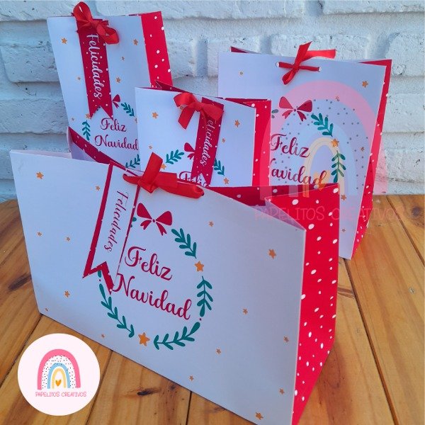 Producto - Kit Imprimible de Bolsas Navideñas