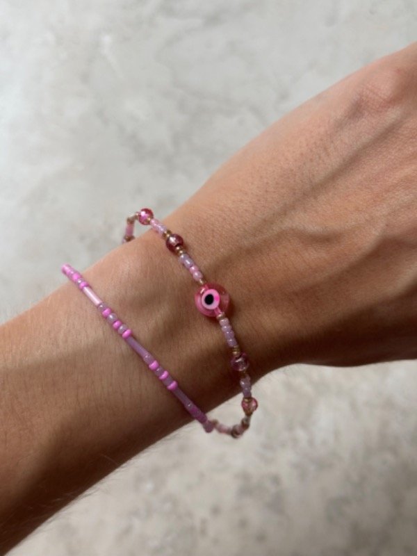 Producto - Pulsera Ojo Turco Rosa
