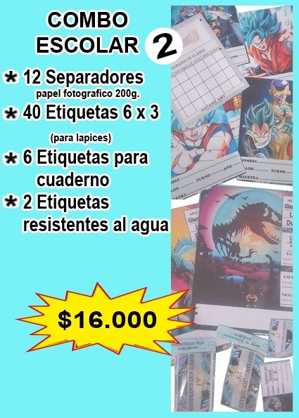 Producto - COMBO PAPELERIA 2