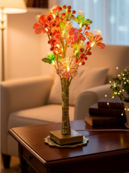 Producto - ARBOL LUMINOSO DECORATIVO 20L CALIDA FLOR DE LOTO TORNASOLADO MULTICOLOR A 220V