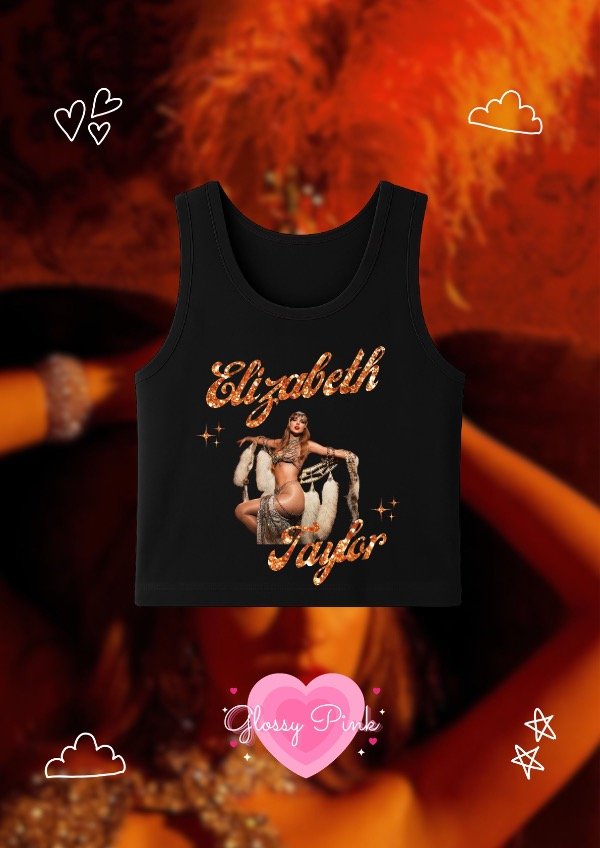 Producto - Tank Top Elizabeth Taylor - DTF CON GLITTER