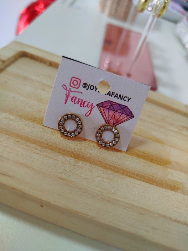 Producto - Aritos brillo dorado