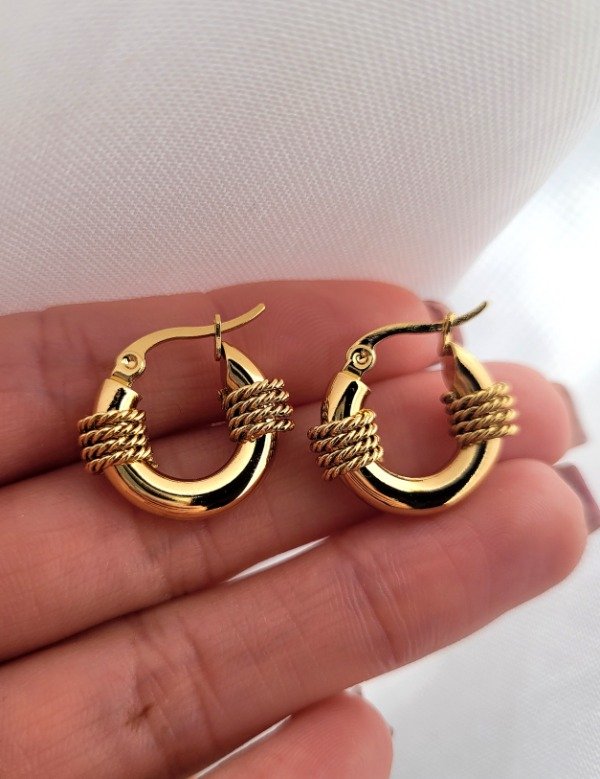 Producto - Argollitas bali gruesas 1,9 cm AD