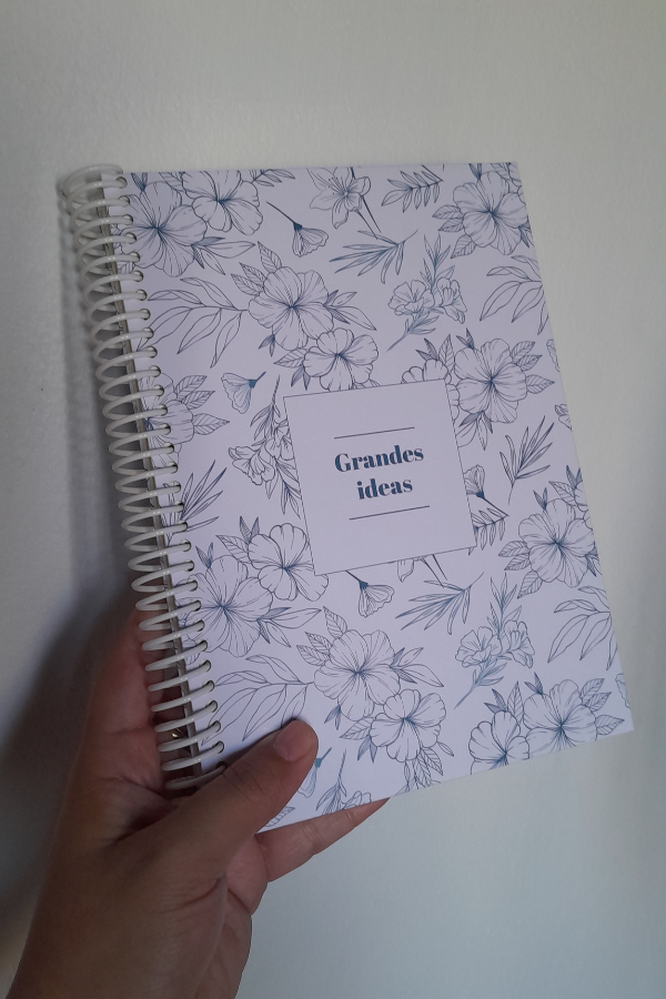 Producto - A5 GRANDES IDEAS FLORES- RAYADO