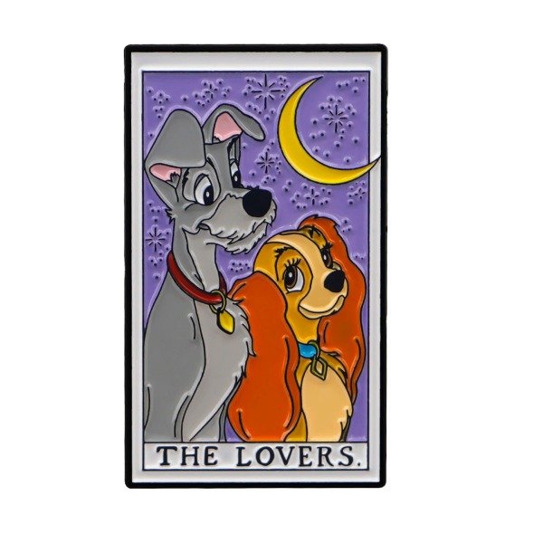 Producto - Pin Disney - La Dama y el Vagabundo - Carta Tarot The Lovers